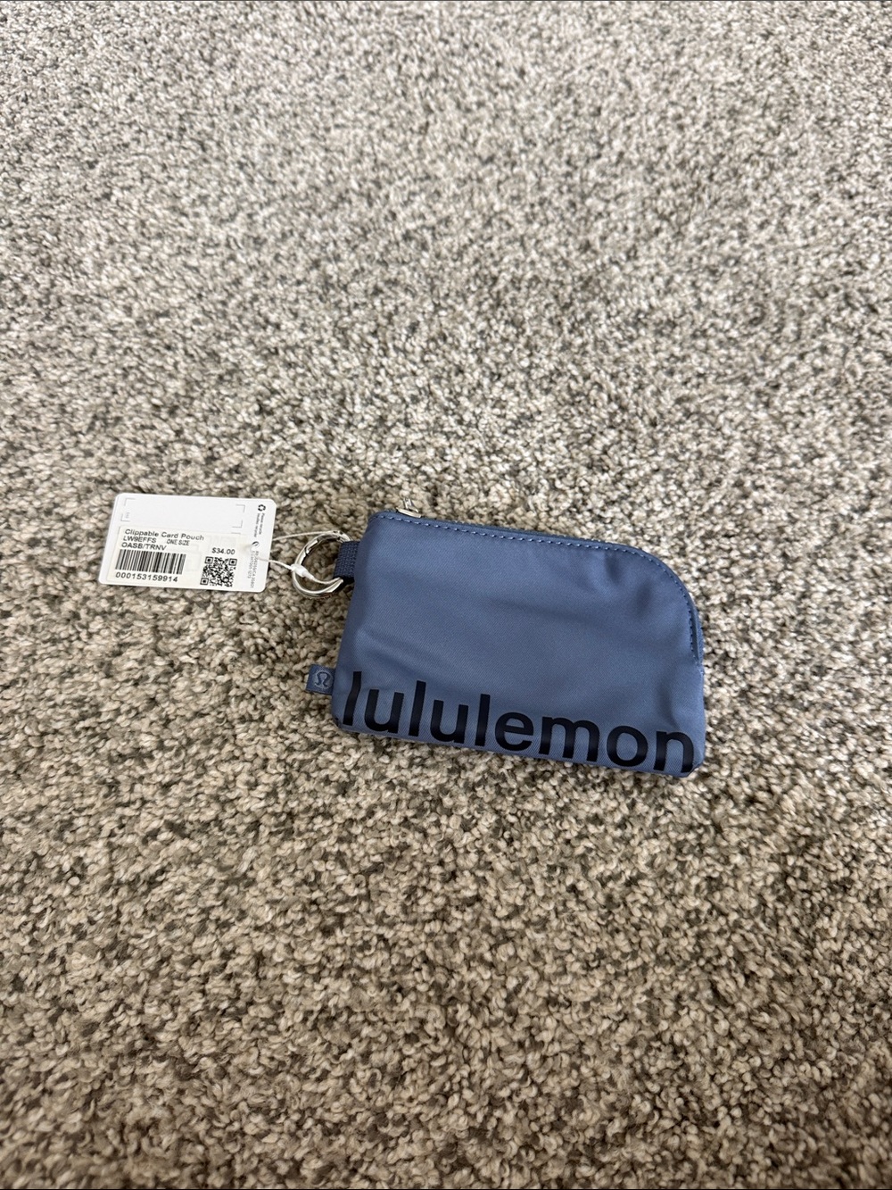 NWT Clippable Card Pouch Wallet  - oasis blue